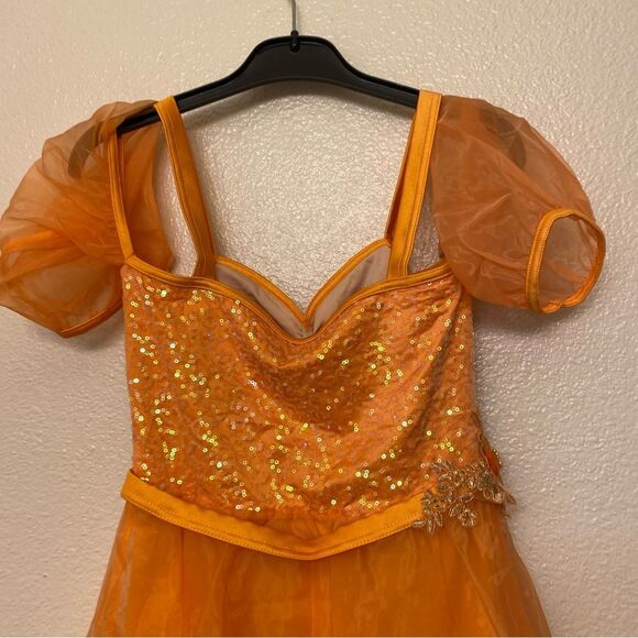 Weissman dance ballet tutu costume orange Your Hand Is Safe In Mine 16920 SA adl - Picture 6 of 11